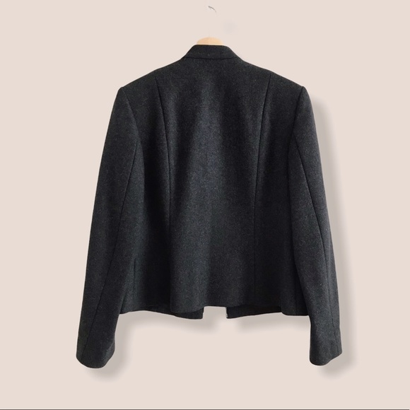 Women’s Dark Gray Wool Blend Jacket - Picture 4 of 4